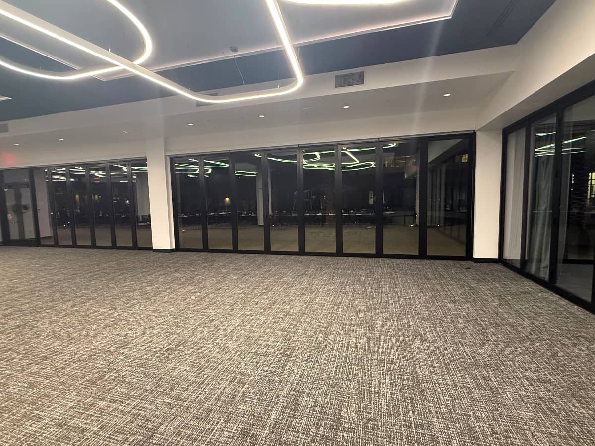 Dozen tinted office windows